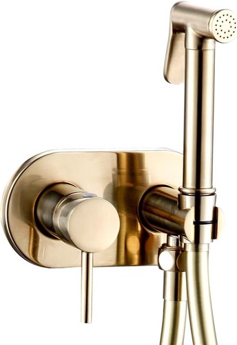 Gebürstetes gold unterputz - gebürstetes,